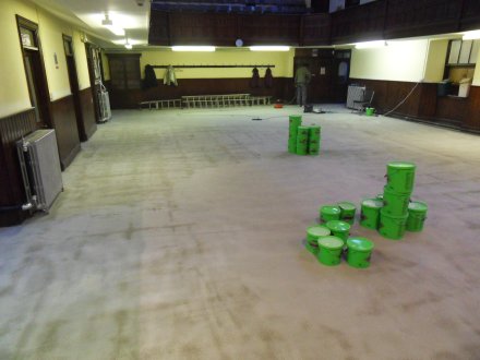 Church floor renovation